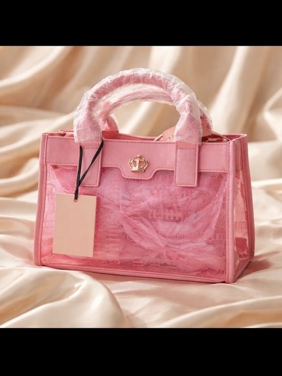 Juicy Couture Handbags - Juicy Couture Heart Pink Beachin' Tote